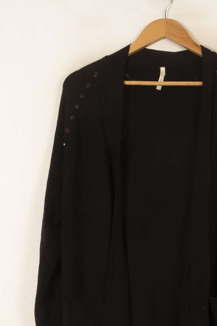 Cardigan Noir - Taille M/38 de la marque I.Code | PARAD58040 - Vendu par Paradigme - Image 3