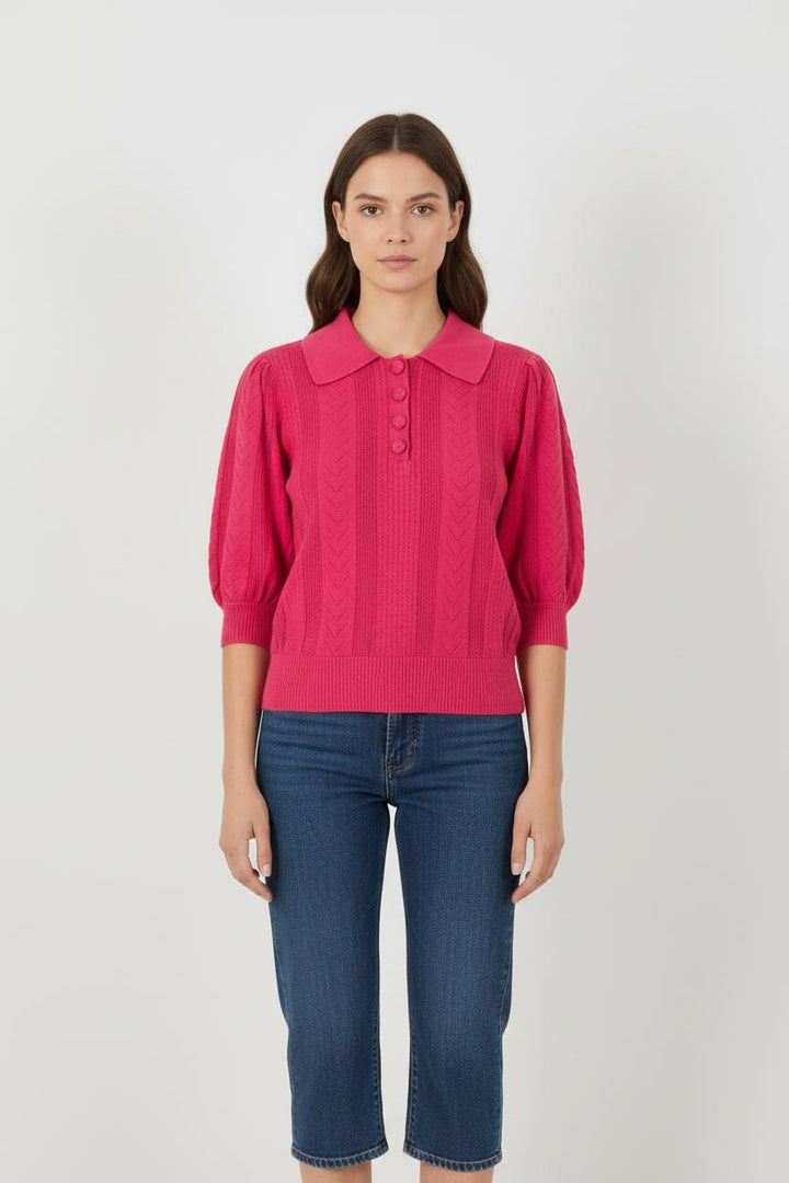 Pull Rose - Taille S/36
