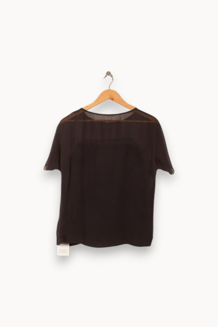 Blouse Noire - Taille S/36 de la marque American Vintage | PARAD58047 - Vendu par Paradigme - Image 4