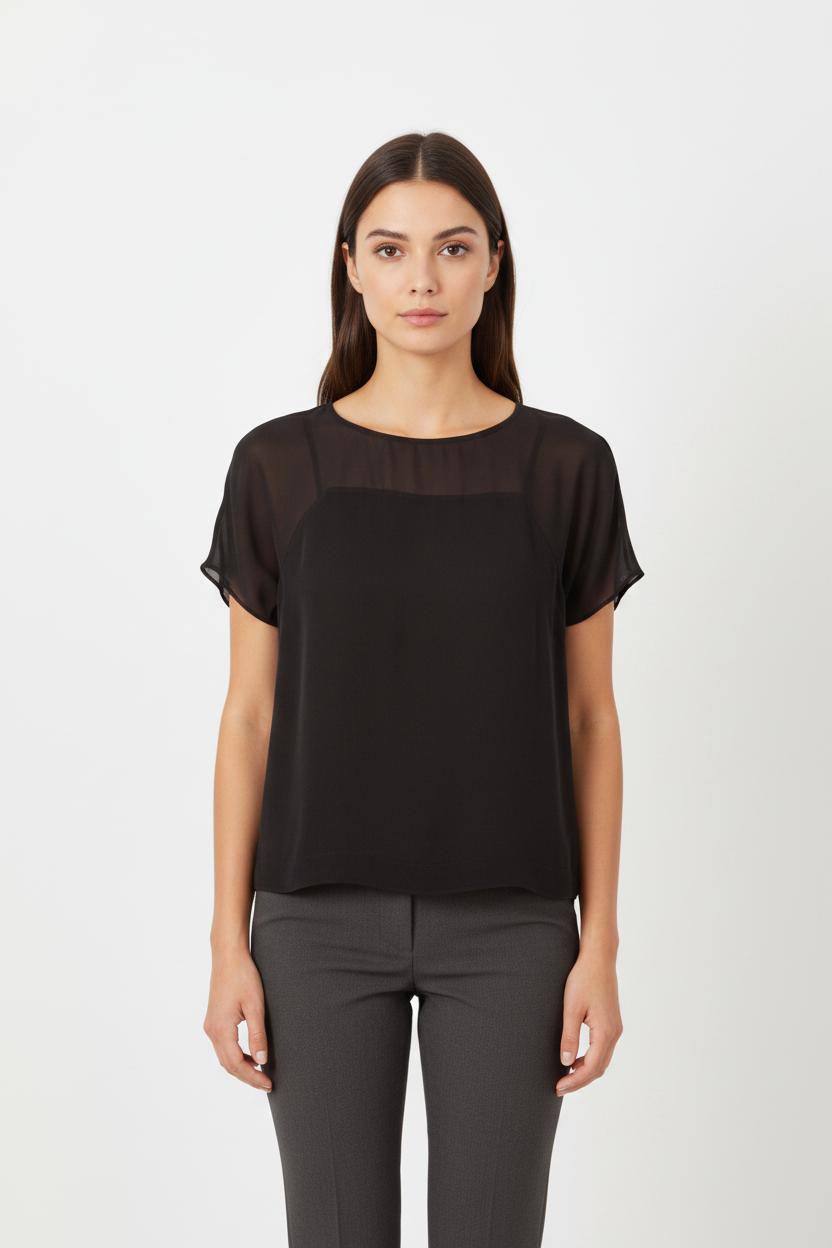 Blouse Noire - Taille S/36