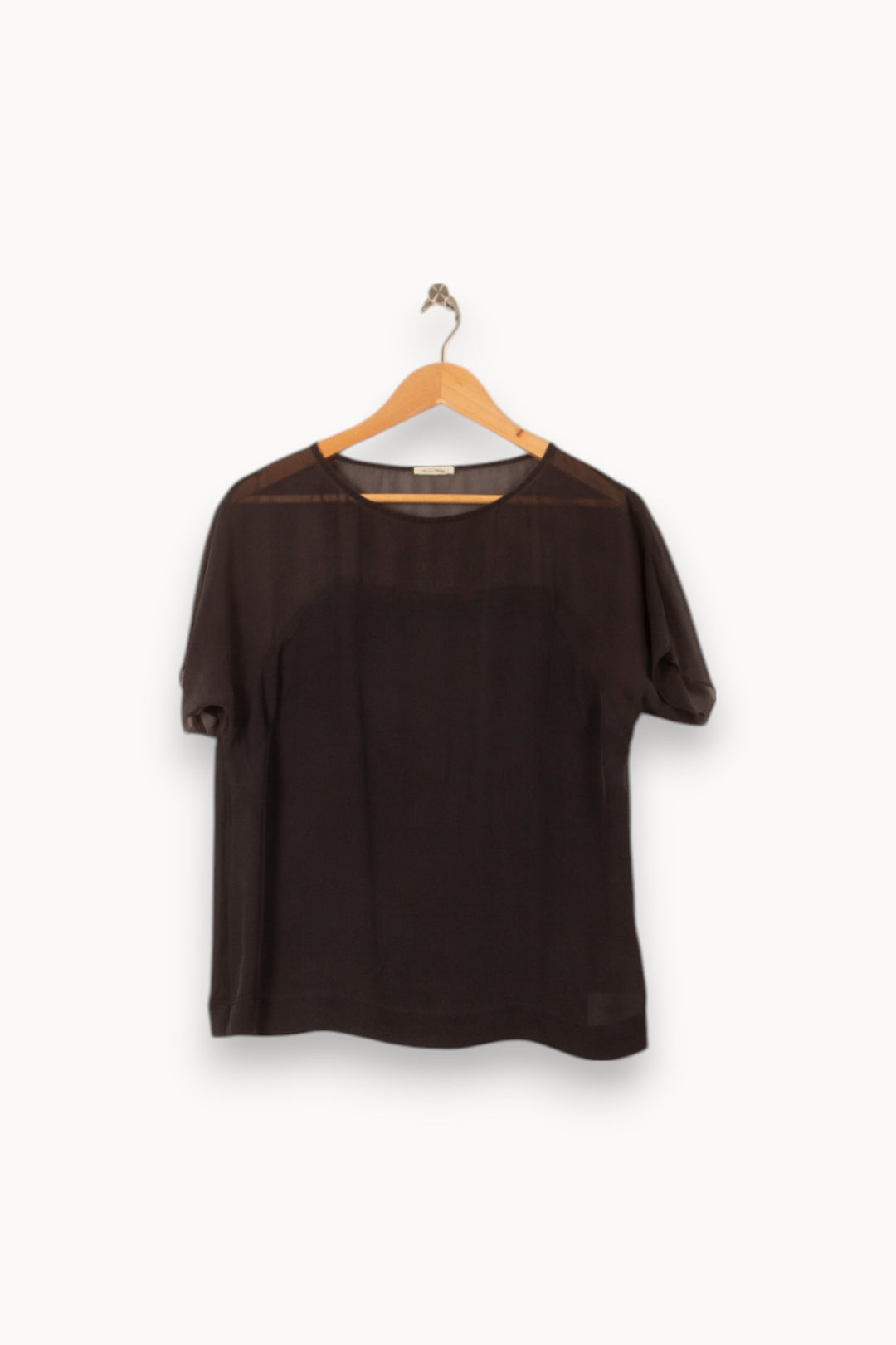 Blouse Noire - Taille S/36 de la marque American Vintage | PARAD58047 - Vendu par Paradigme - Image 2