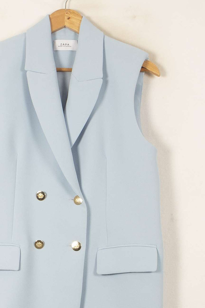 Blazer Sans Manches Bleu - Taille S/36 de la marque ZAPA | PARAD58051 - Vendu par Paradigme - Image 3