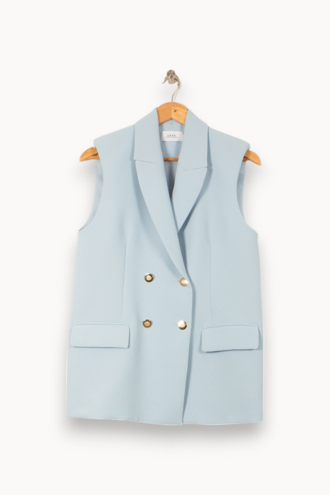 Blazer Sans Manches Bleu - Taille S/36 de la marque ZAPA | PARAD58051 - Vendu par Paradigme - Image 2