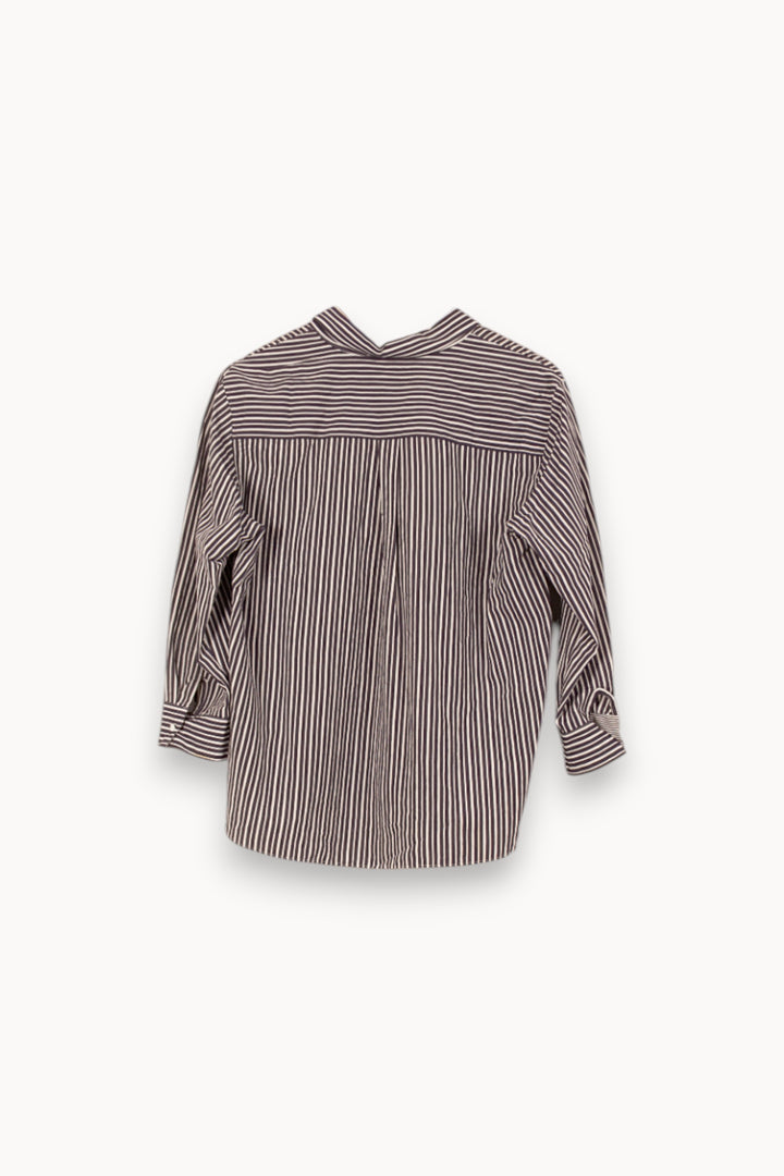 Chemise Rayée Bleue et Blanche - Taille XL/42 de la marque Gerard Darel | PARAD58058 - Vendu par Paradigme - Image 4