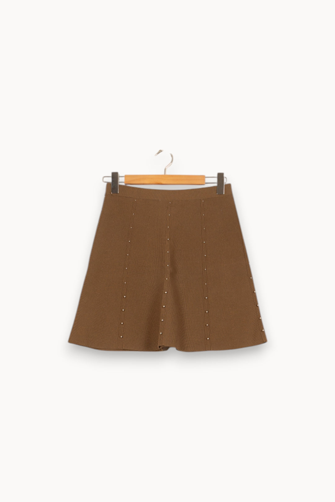 Jupe Courte Marron - Taille M/38 de la marque Sandro | PARAD58061 - Vendu par Paradigme - Image 4