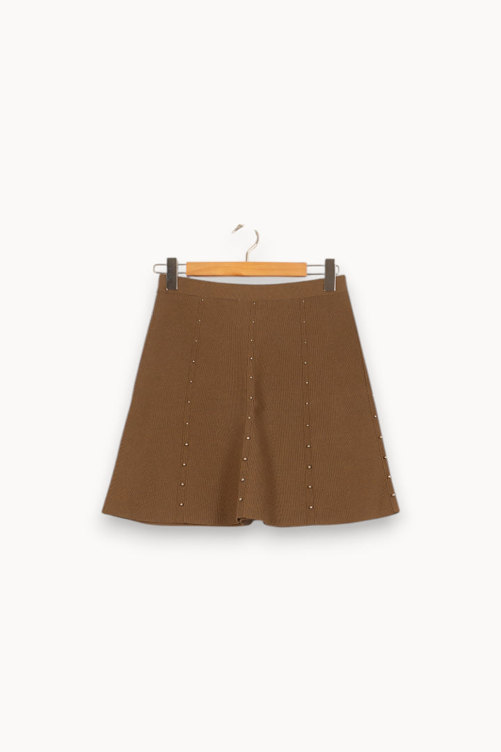 Jupe Courte Marron - Taille M/38 de la marque Sandro | PARAD58061 - Vendu par Paradigme - Image 4