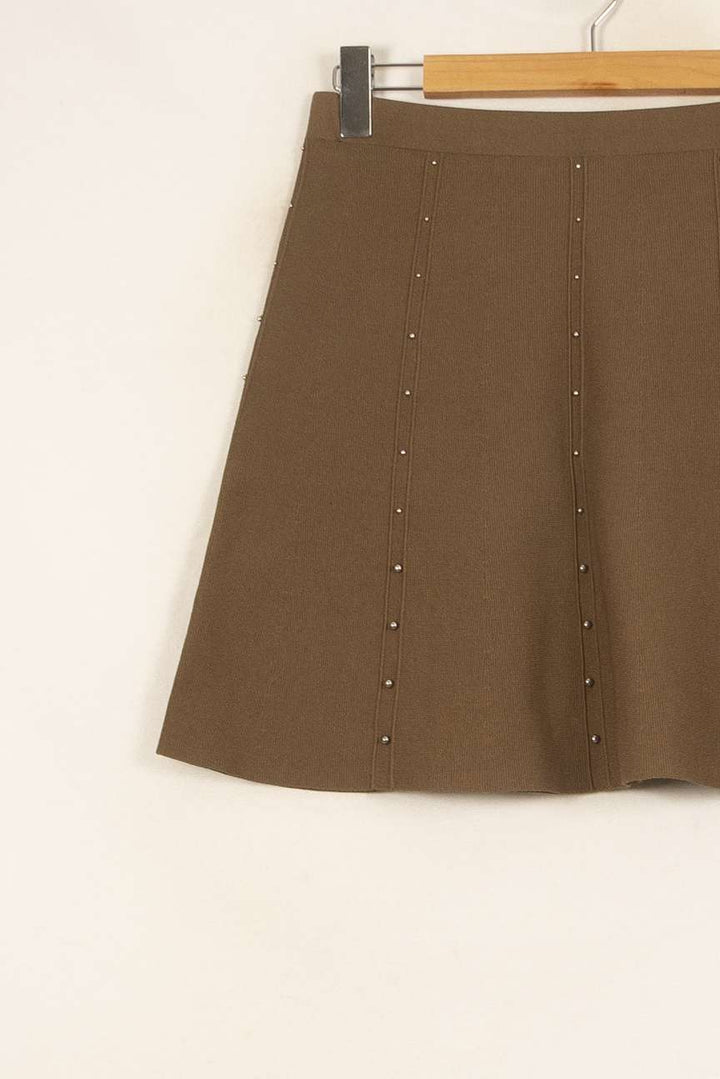 Jupe Courte Marron - Taille M/38 de la marque Sandro | PARAD58061 - Vendu par Paradigme - Image 3