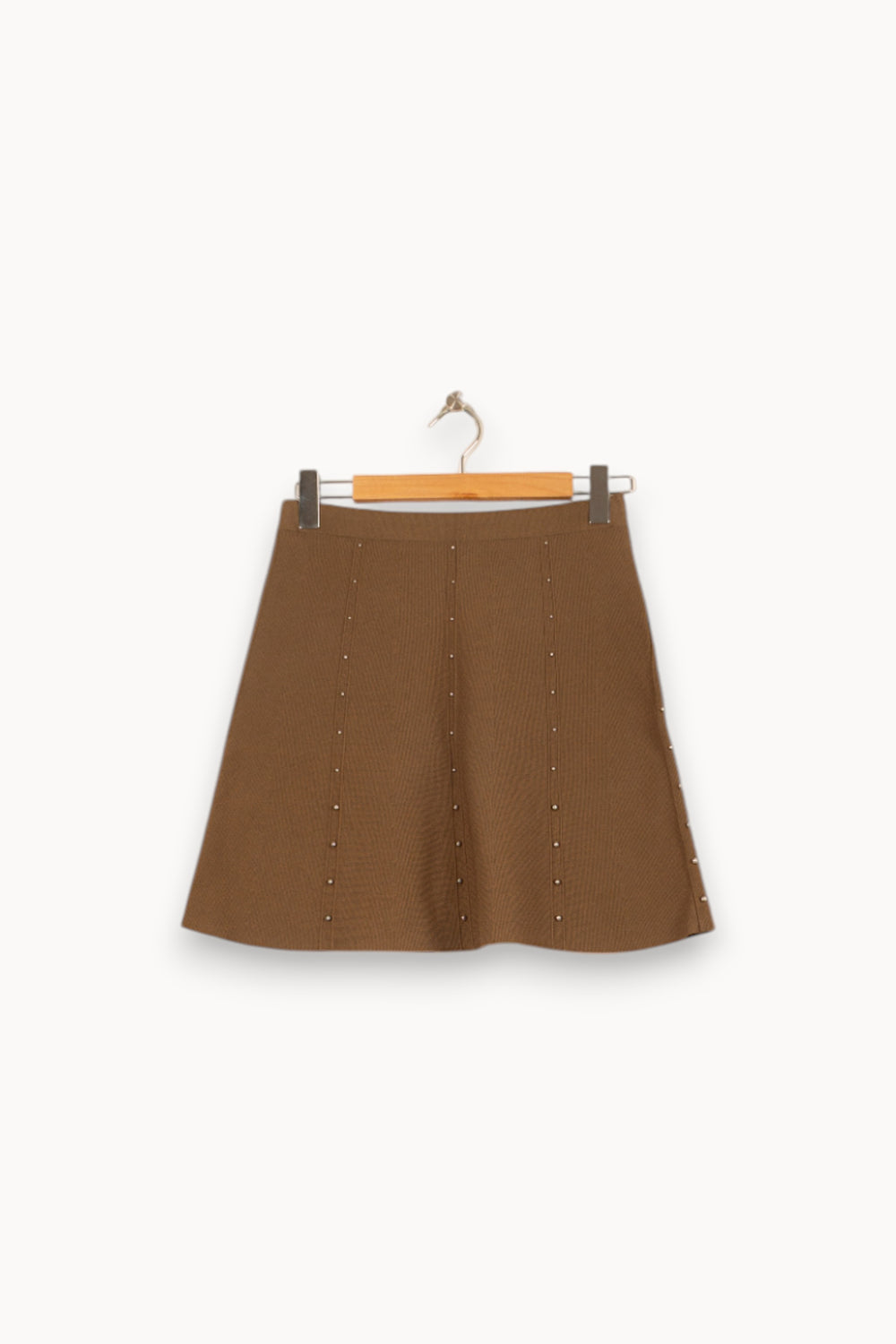 Jupe Courte Marron - Taille M/38 de la marque Sandro | PARAD58061 - Vendu par Paradigme - Image 2