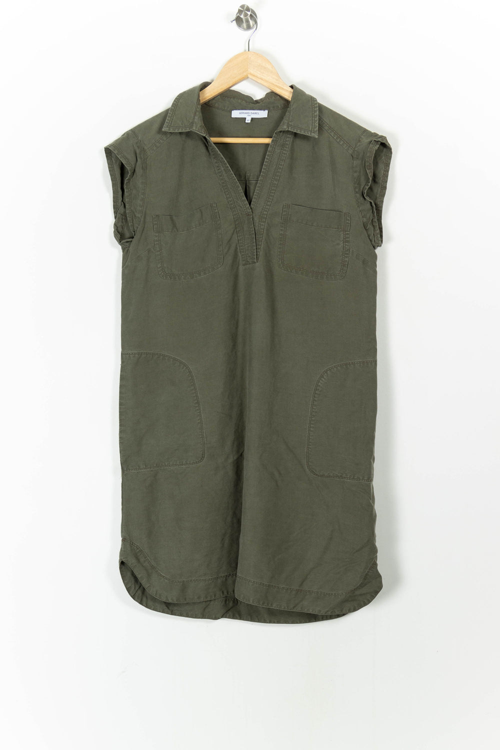Robe Chemise Verte - Taille L/40 de la marque Gerard Darel | PARAD58063 - Vendu par Paradigme - Image 2