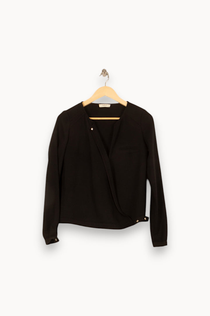 Cardigan Noir - Taille S/36 de la marque ba&sh | PARAD58064 - Vendu par Paradigme - Image 2