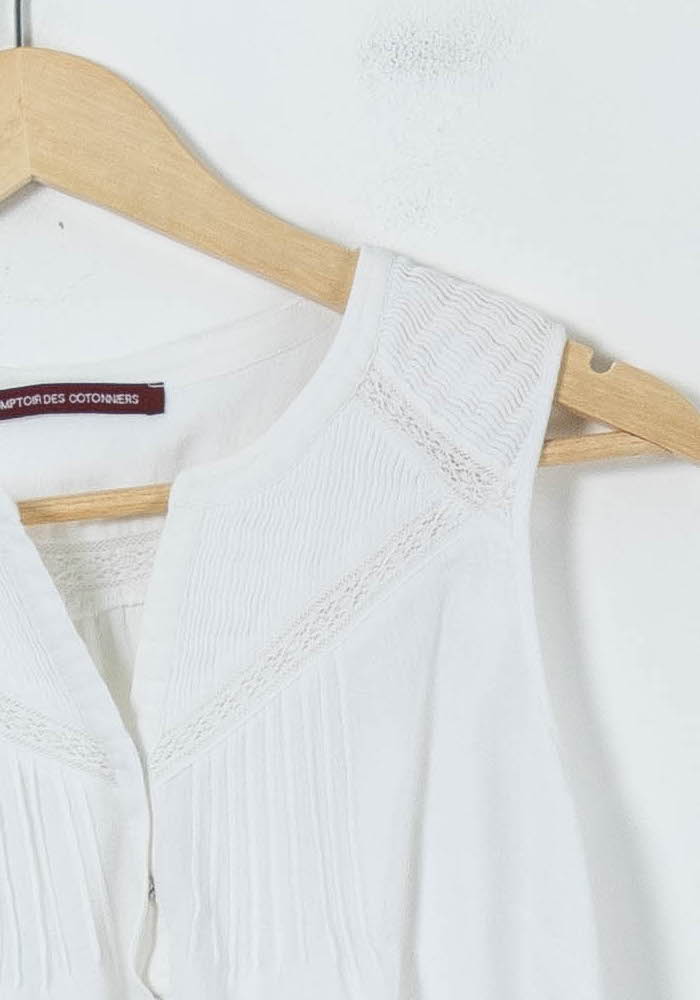 Blouse Blanche - Taille XS/34 de la marque Comptoir des Cotonniers | PARAD58065 - Vendu par Paradigme - Image 3