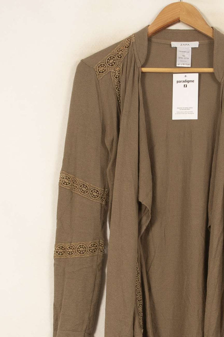 Gilet Marron - Taille S/36 de la marque ZAPA | PARAD58074 - Vendu par Paradigme - Image 3