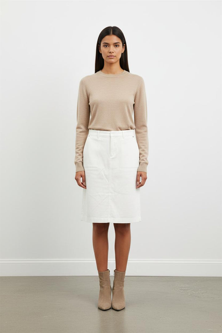 Jupe Droite Blanche - Taille M/38