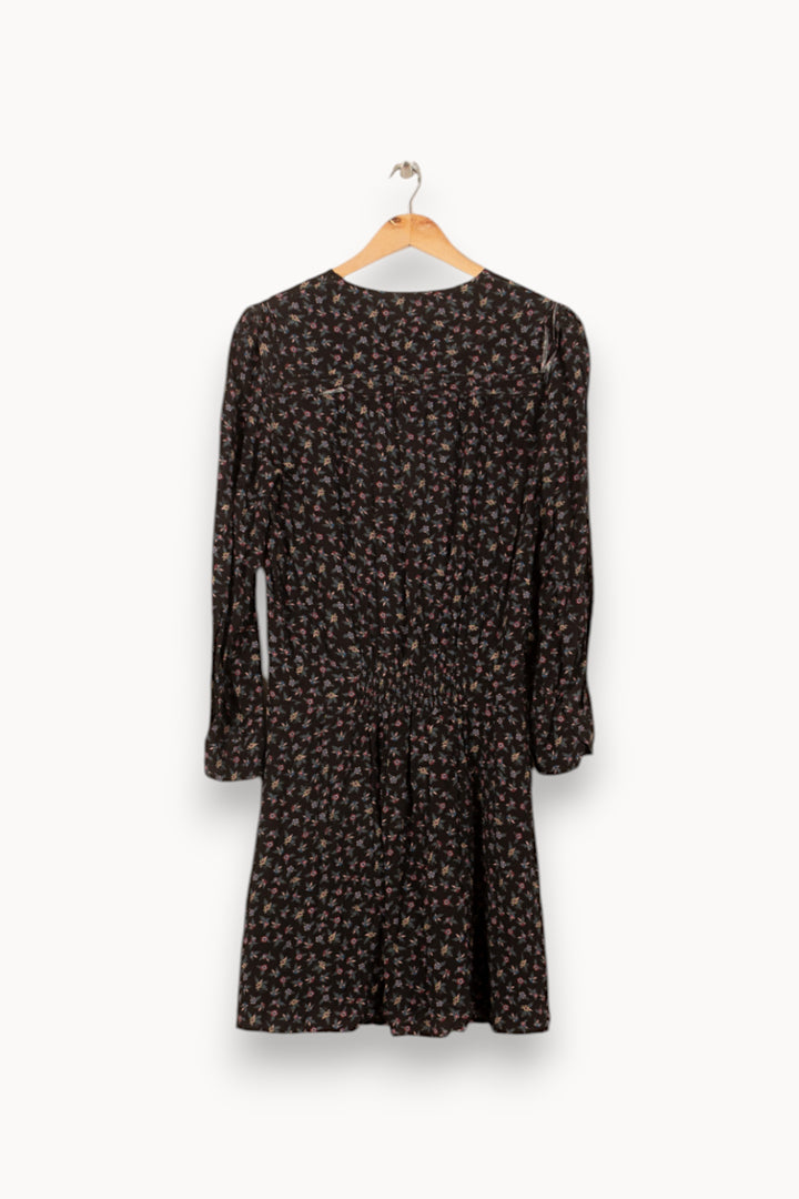Robe Fluide Noire à Motifs - Taille M/38 de la marque Zadig&Voltaire | PARAD58085 - Vendu par Paradigme - Image 4