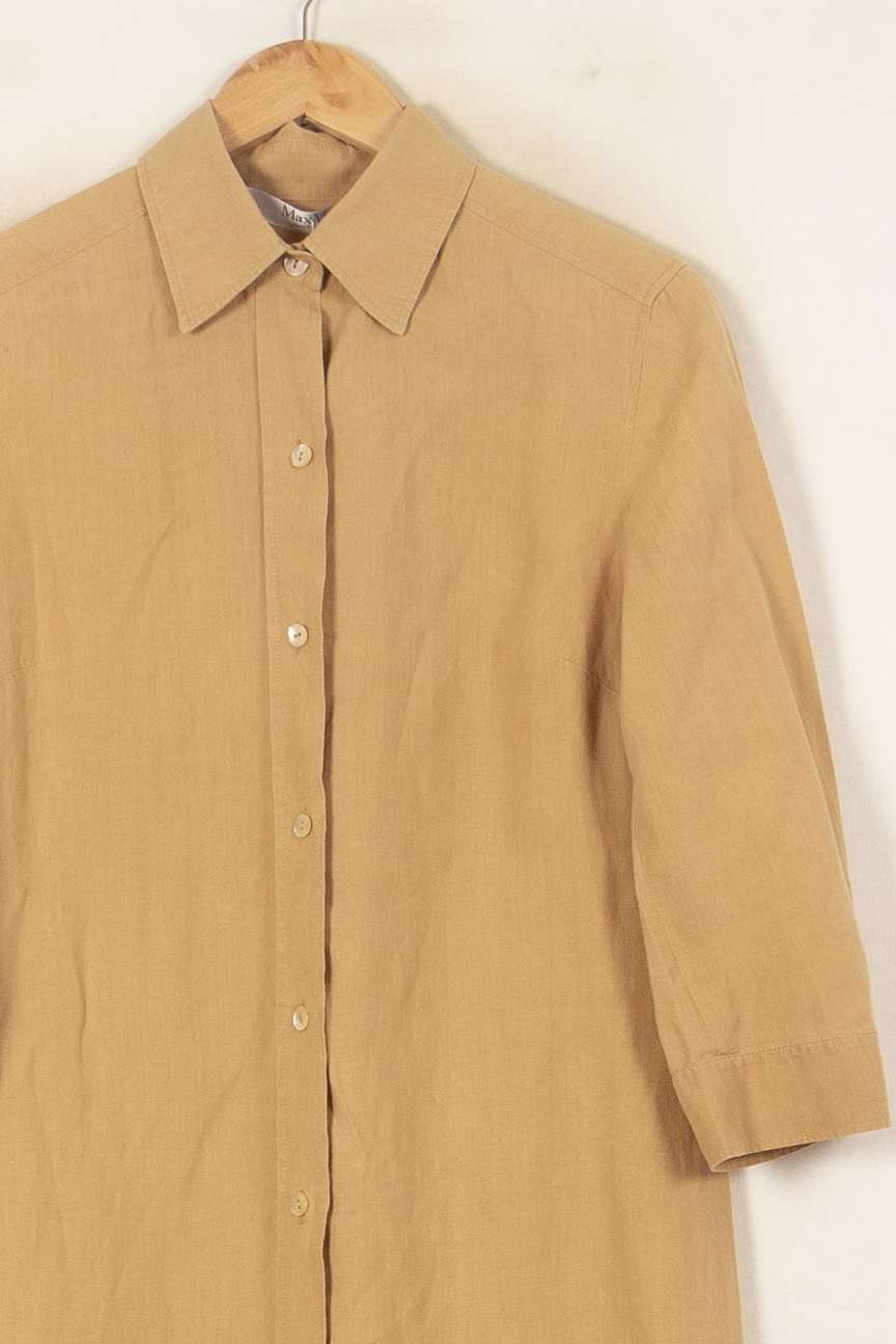 Robe Chemise Beige - Taille T.U. de la marque Max Mara | PARAD58092 - Vendu par Paradigme - Image 3
