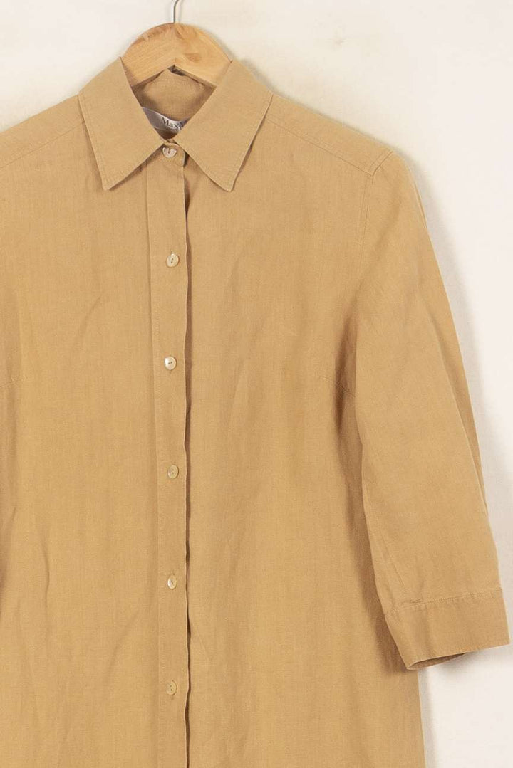 Robe Chemise Beige - Taille T.U. de la marque Max Mara | PARAD58092 - Vendu par Paradigme - Image 3