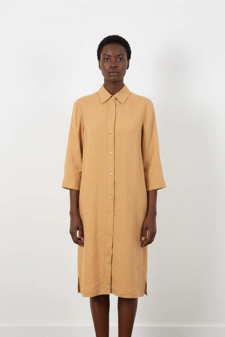 Robe Chemise Beige - Taille T.U.