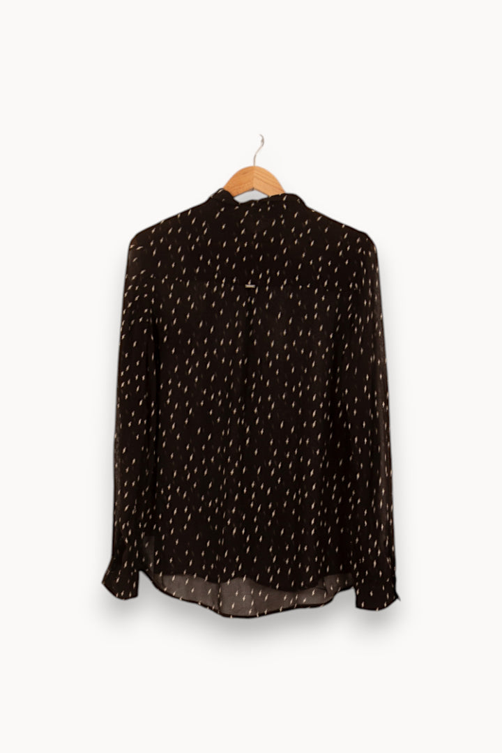 Chemise Noire et Blanche - Taille M/38 de la marque IKKS | PARAD58095 - Vendu par Paradigme - Image 4