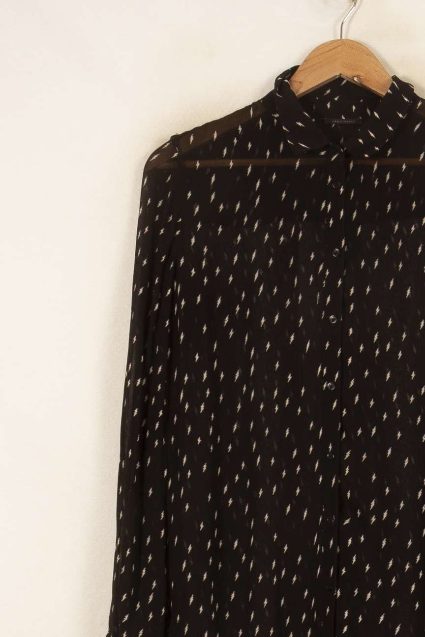 Chemise Noire et Blanche - Taille M/38 de la marque IKKS | PARAD58095 - Vendu par Paradigme - Image 3