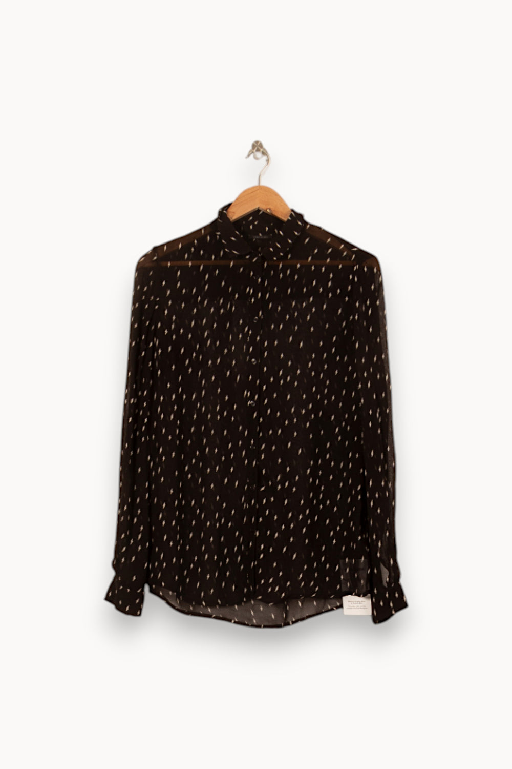 Chemise Noire et Blanche - Taille M/38 de la marque IKKS | PARAD58095 - Vendu par Paradigme - Image 2
