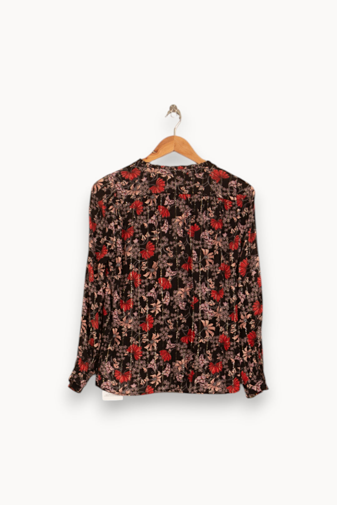 Blouse Noire et Rouge - Taille S/36 de la marque ba&sh | PARAD58098 - Vendu par Paradigme - Image 4