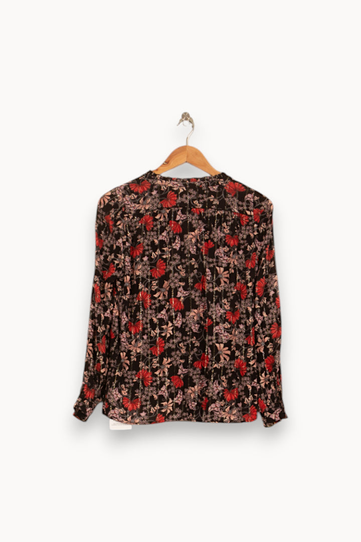 Blouse Noire et Rouge - Taille S/36 de la marque ba&sh | PARAD58098 - Vendu par Paradigme - Image 4