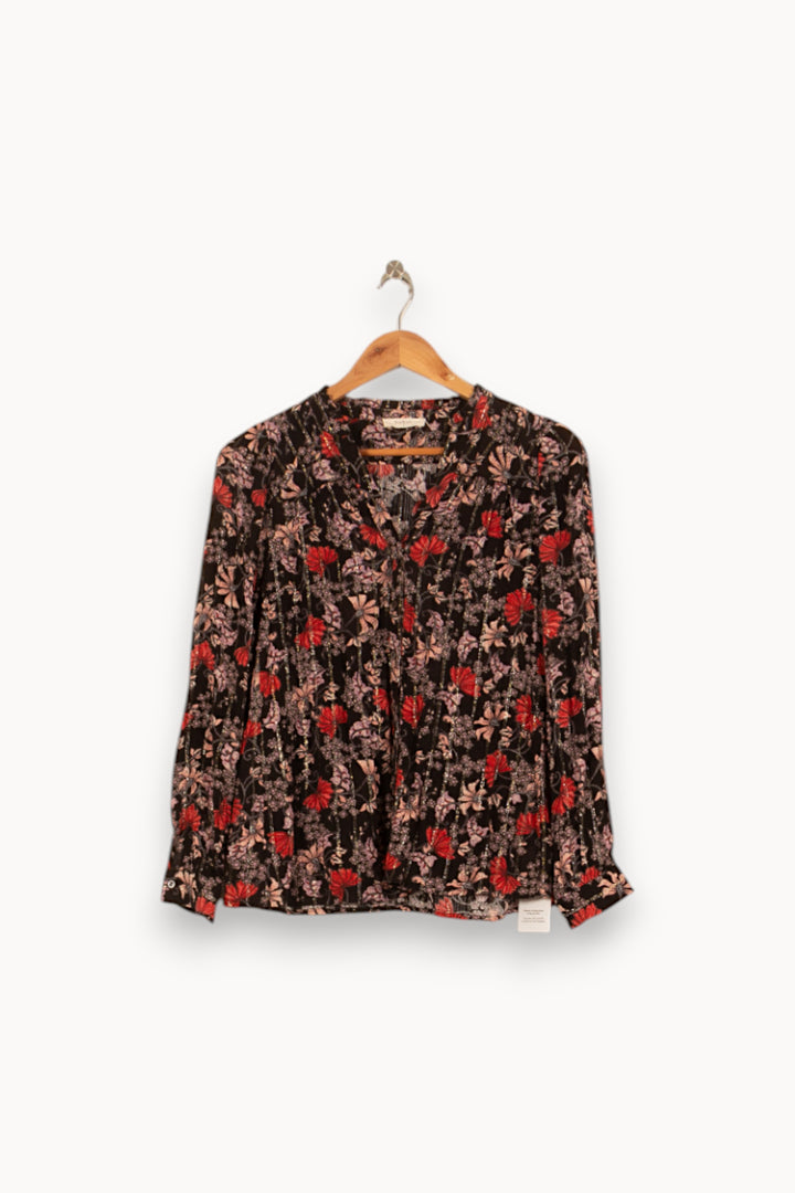 Blouse Noire et Rouge - Taille S/36 de la marque ba&sh | PARAD58098 - Vendu par Paradigme - Image 2