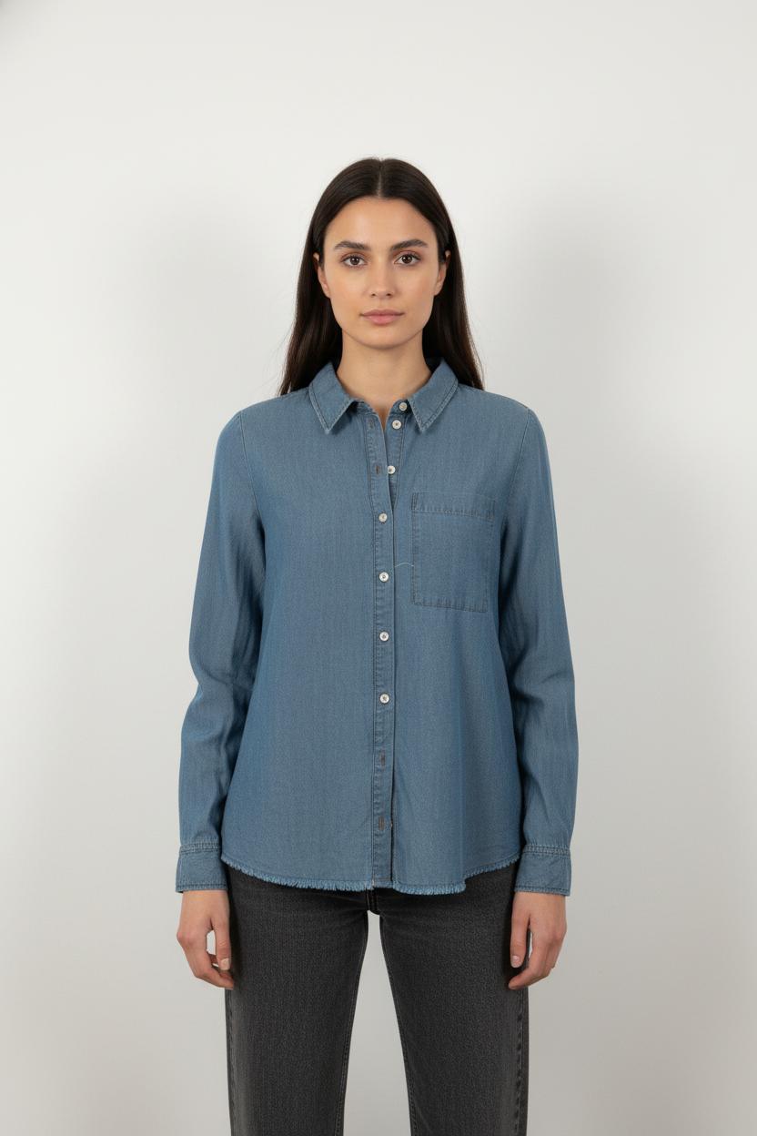 Chemise en Jean Bleue - Taille XS/34