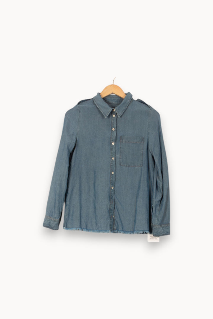 Chemise en Jean Bleue - Taille XS/34 de la marque Sud express | PARAD58109 - Vendu par Paradigme - Image 2