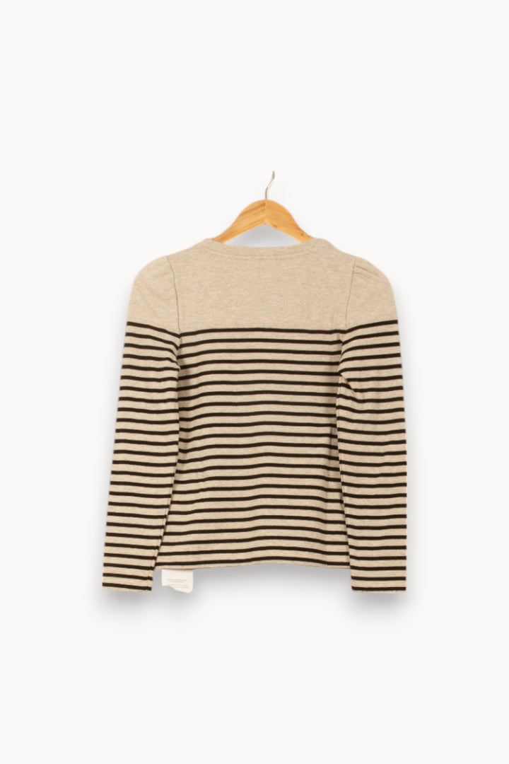 Sweatshirt Beige et Noir - Taille XS/34 de la marque ba&sh | PARAD58110 - Vendu par Paradigme - Image 4