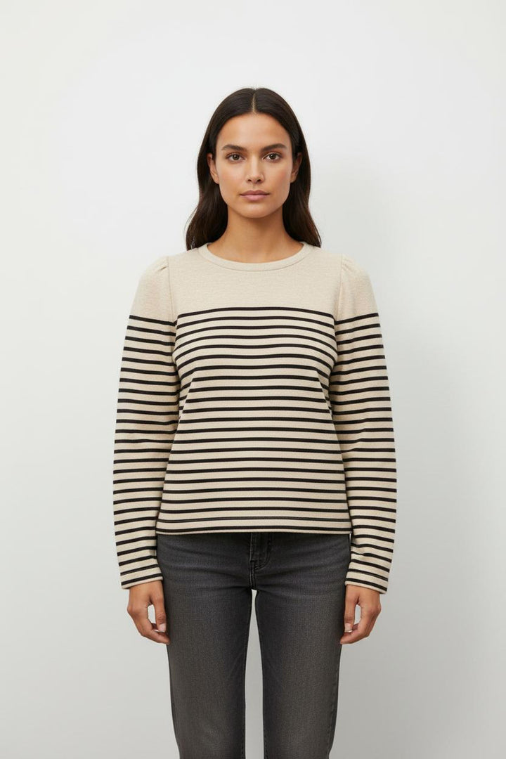 Sweatshirt Beige et Noir - Taille XS/34
