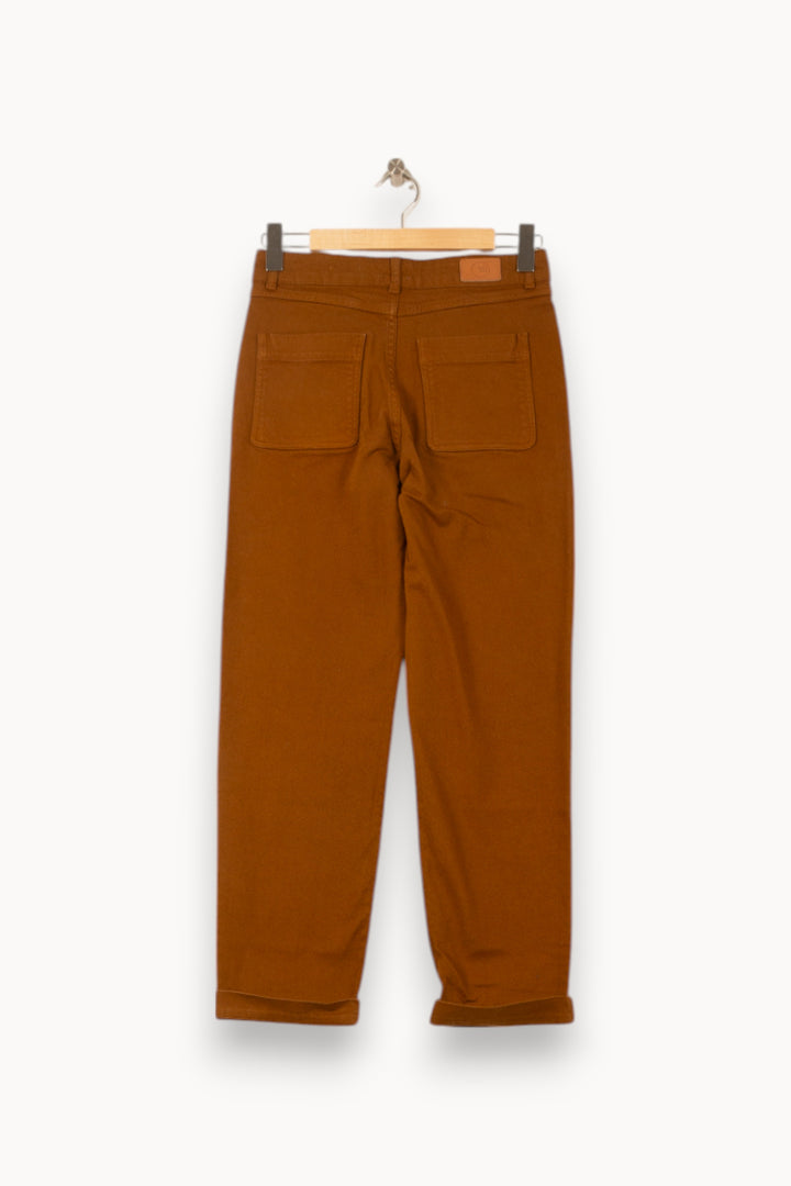 Jean Marron - Taille S/36 de la marque Des petits hauts | PARAD58120 - Vendu par Paradigme - Image 4