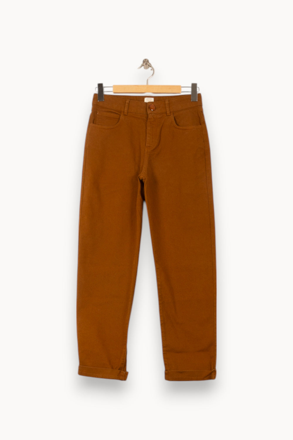 Jean Marron - Taille S/36 de la marque Des petits hauts | PARAD58121 - Vendu par Paradigme - Image 2