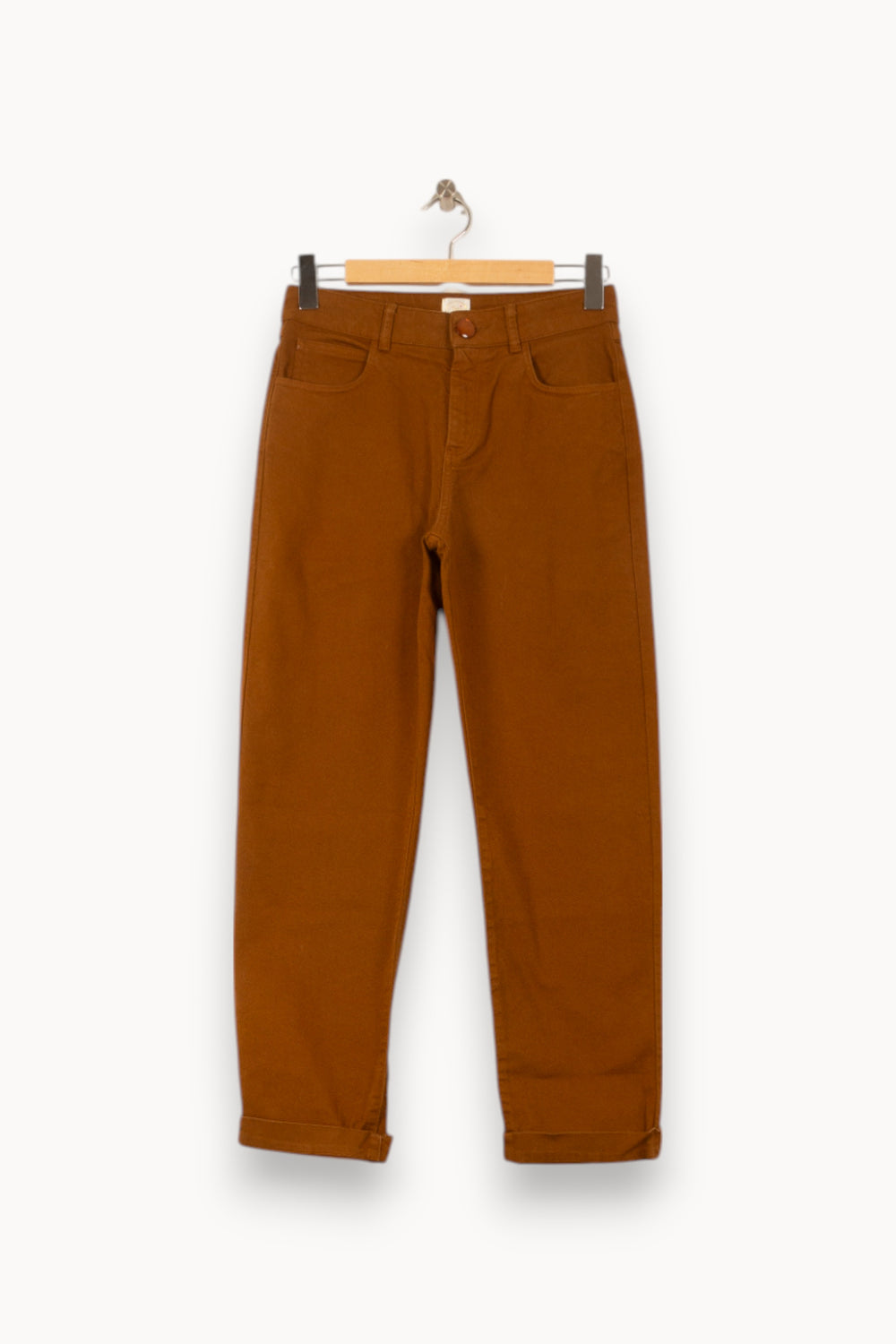 Jean Marron - Taille S/36 de la marque Des petits hauts | PARAD58122 - Vendu par Paradigme - Image 2