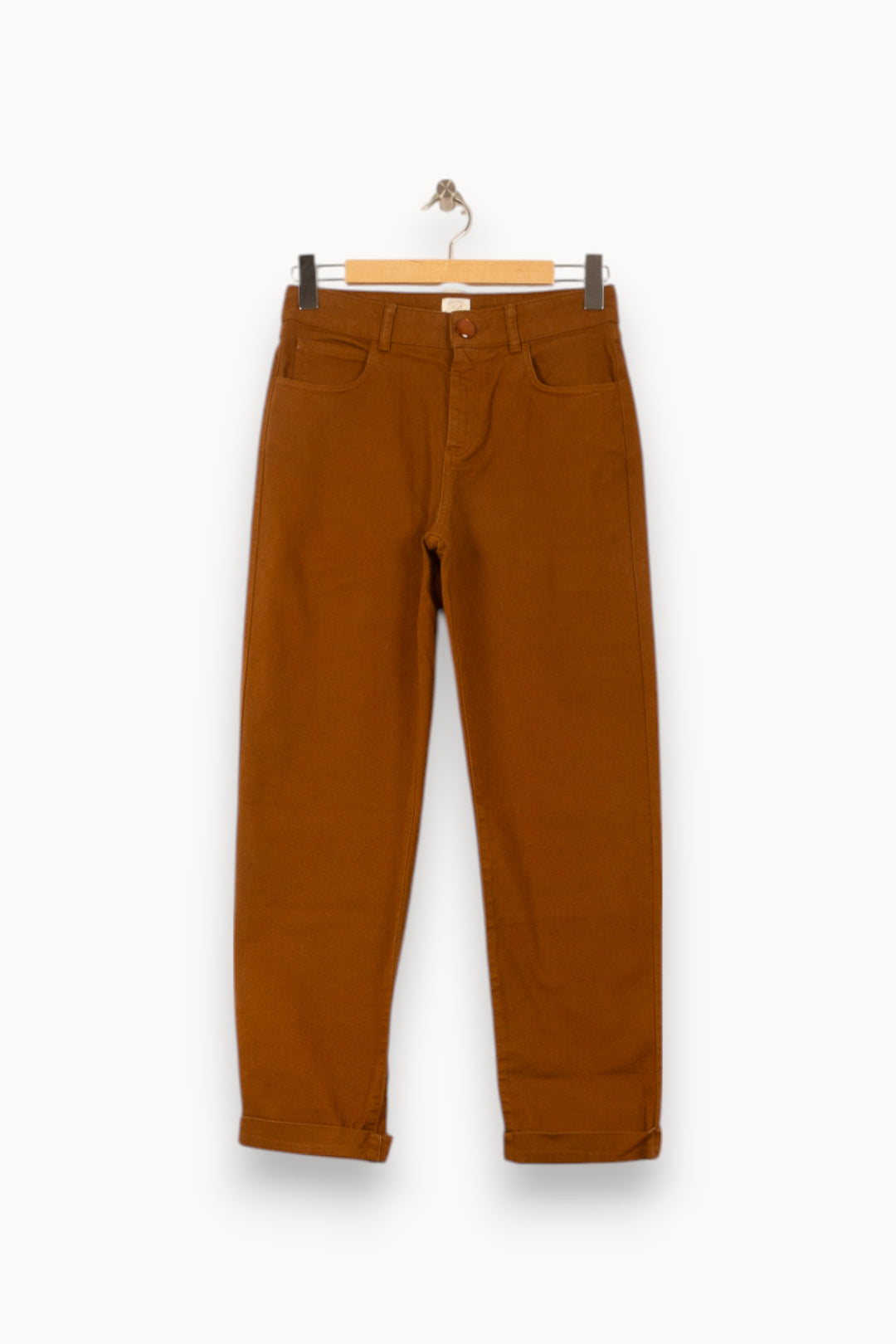 Jean Marron - Taille S/36 de la marque Des petits hauts | PARAD58122 - Vendu par Paradigme - Image 2