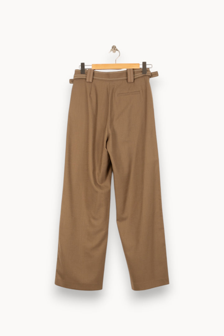 Pantalon Large Marron - Taille M/38 de la marque Maje | PARAD58136 - Vendu par Paradigme - Image 4