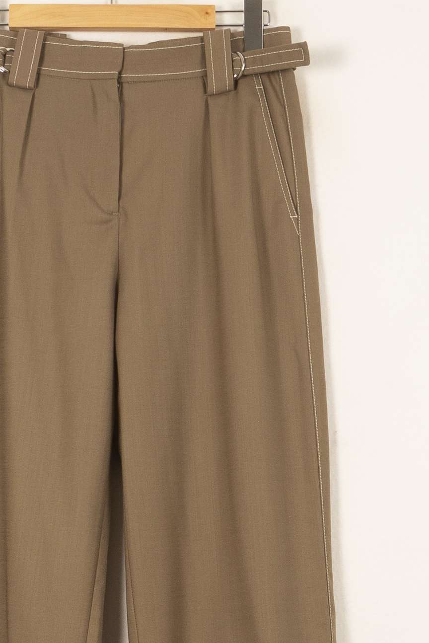 Pantalon Large Marron - Taille M/38 de la marque Maje | PARAD58136 - Vendu par Paradigme - Image 3