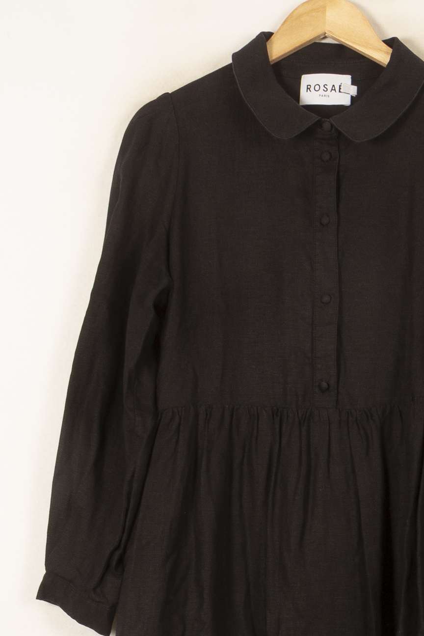 Robe Chemise Noire - Taille XL/42 de la marque Rosaé Paris | PARAD58138 - Vendu par Paradigme - Image 3