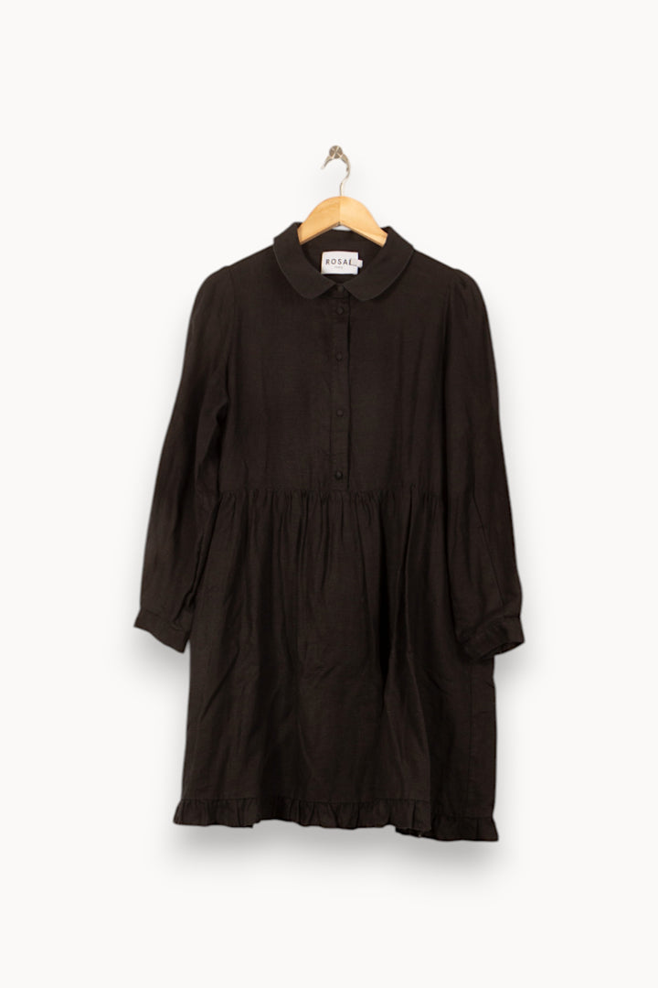 Robe Chemise Noire - Taille XL/42 de la marque Rosaé Paris | PARAD58138 - Vendu par Paradigme - Image 2