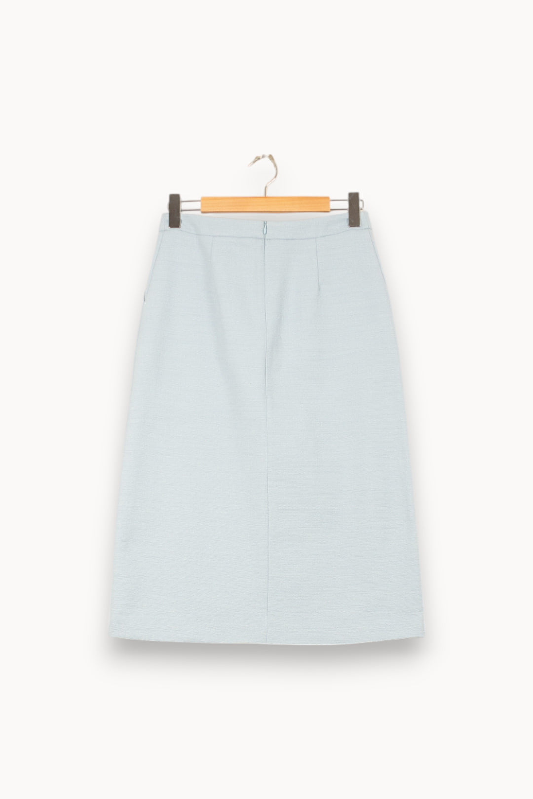 Jupe Droite Bleue - Taille M/38 de la marque Caroll | PARAD58141 - Vendu par Paradigme - Image 4