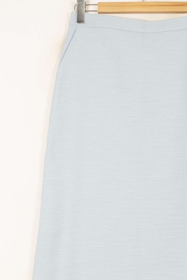Jupe Droite Bleue - Taille M/38 de la marque Caroll | PARAD58141 - Vendu par Paradigme - Image 3