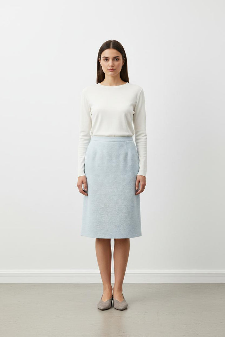 Jupe Droite Bleue - Taille M/38