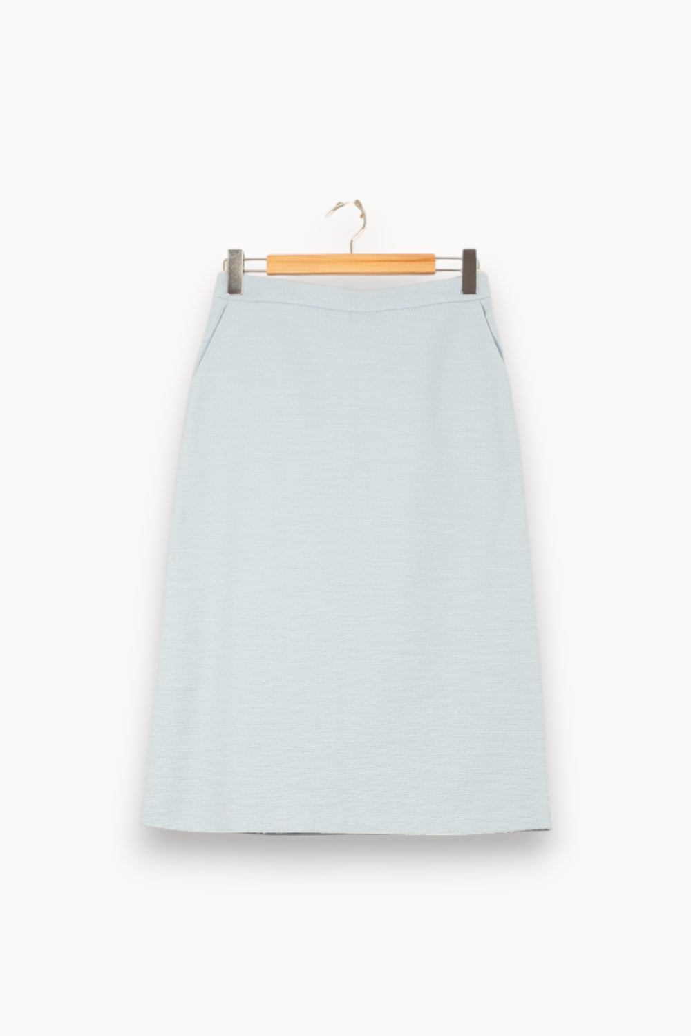Jupe Droite Bleue - Taille M/38 de la marque Caroll | PARAD58141 - Vendu par Paradigme - Image 2