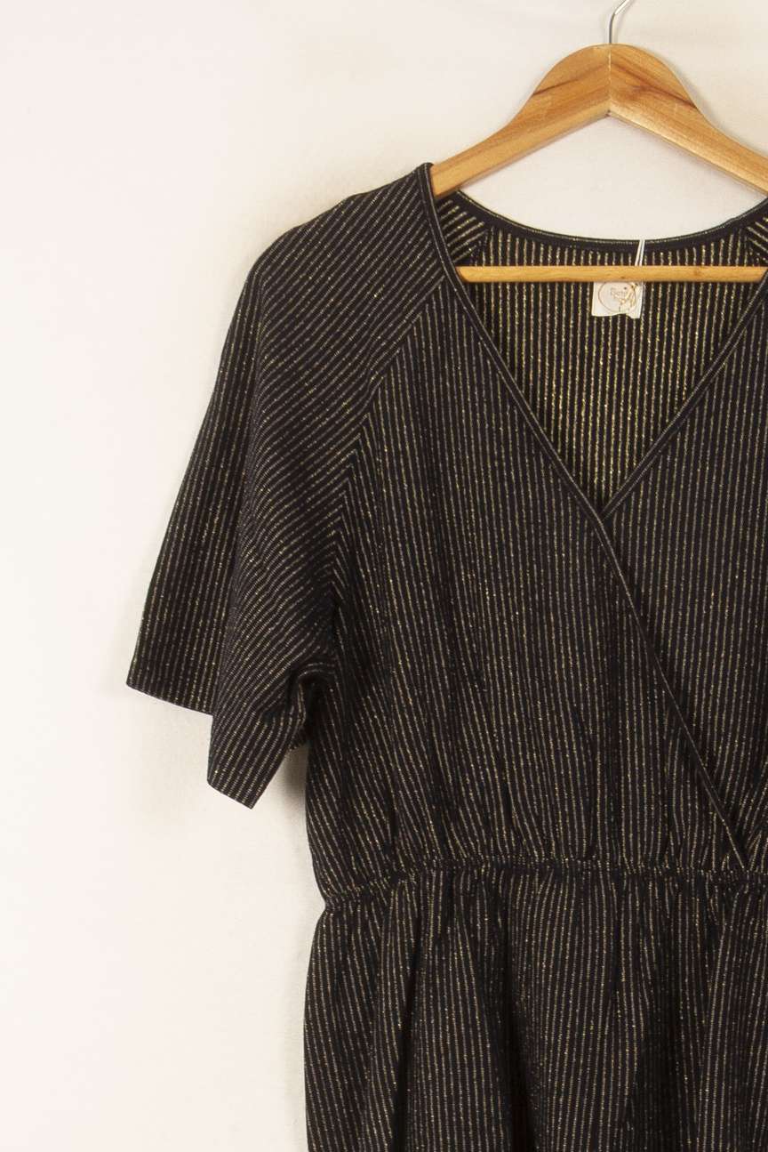 Combishort Noir et Doré - Taille L/40 de la marque Des petits hauts | PARAD58142 - Vendu par Paradigme - Image 3