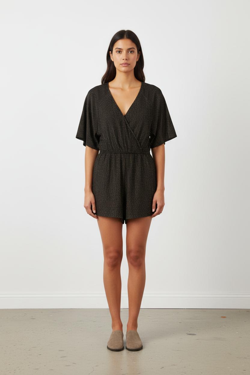 Combishort Noir et Doré - Taille L/40