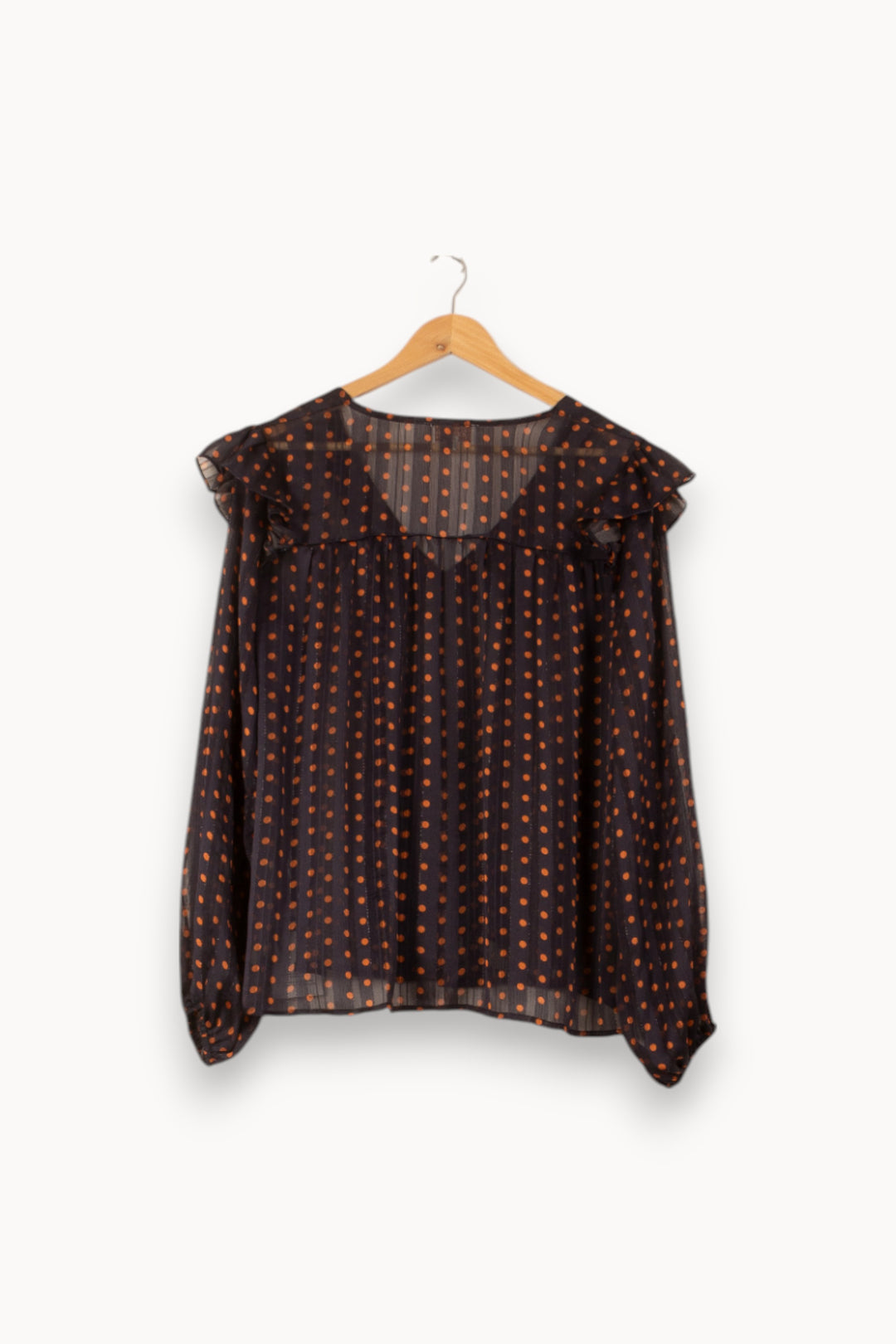 Blouse Noire et Orange - Taille L/40 de la marque Grace & Mila | PARAD58144 - Vendu par Paradigme - Image 4