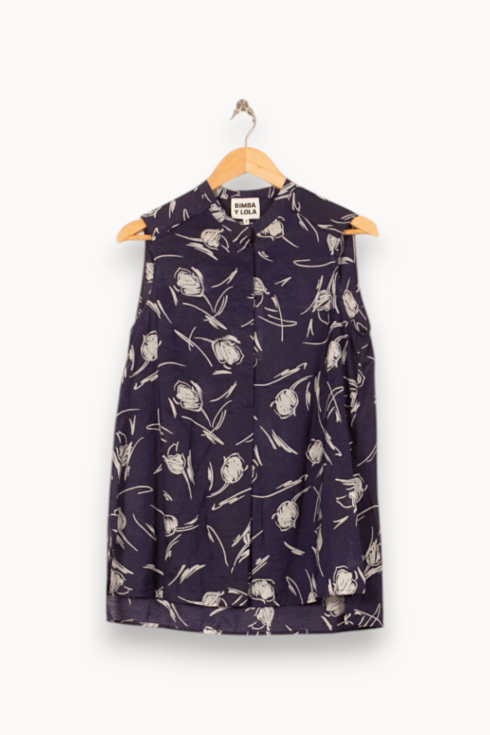 Blouse Sans Manches Violette et Blanche - Taille XS/34 de la marque Bimba y Lola | PARAD58147 - Vendu par Paradigme - Image 2