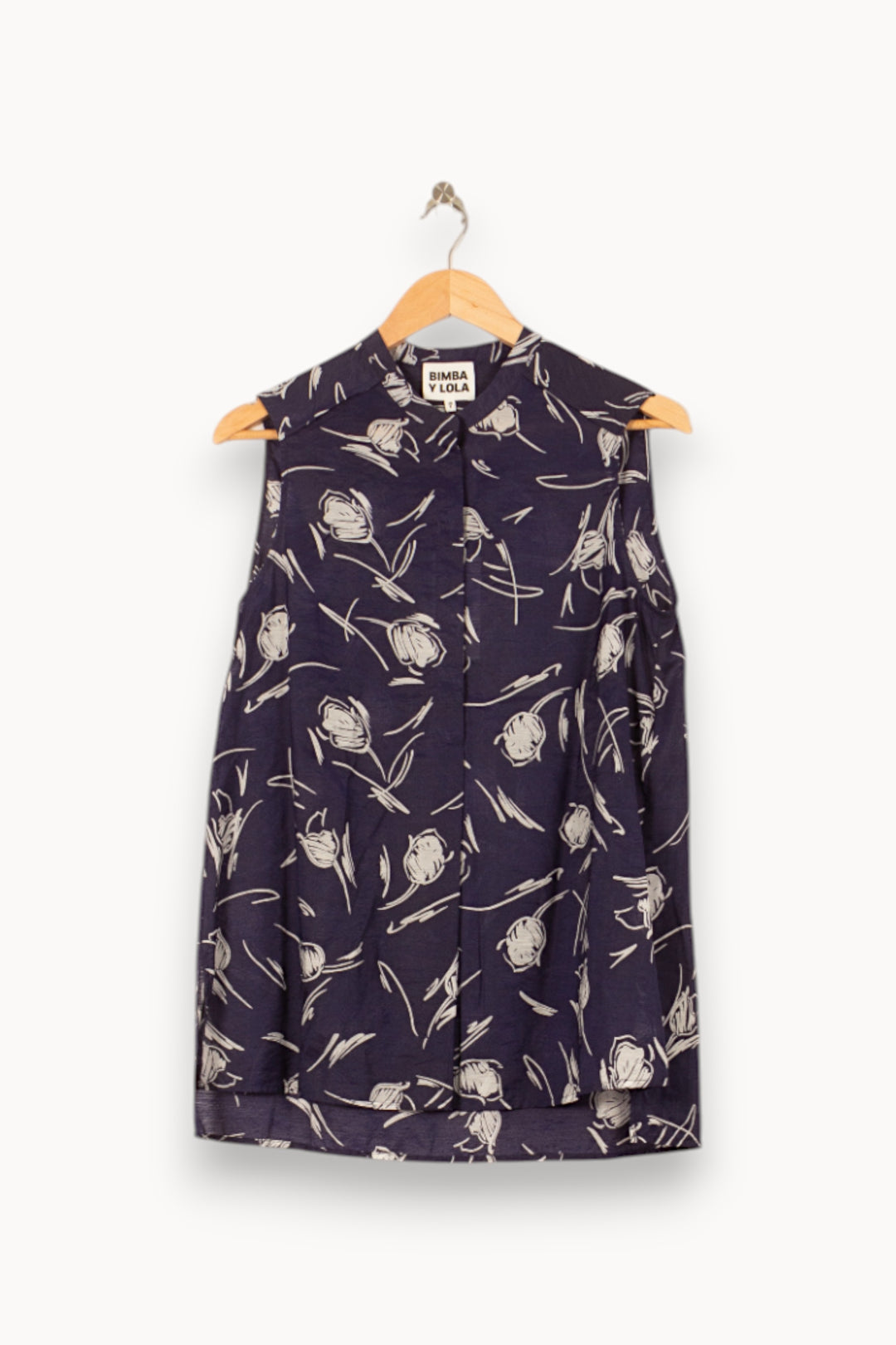 Blouse Sans Manches Violette et Blanche - Taille XS/34 de la marque Bimba y Lola | PARAD58147 - Vendu par Paradigme - Image 2