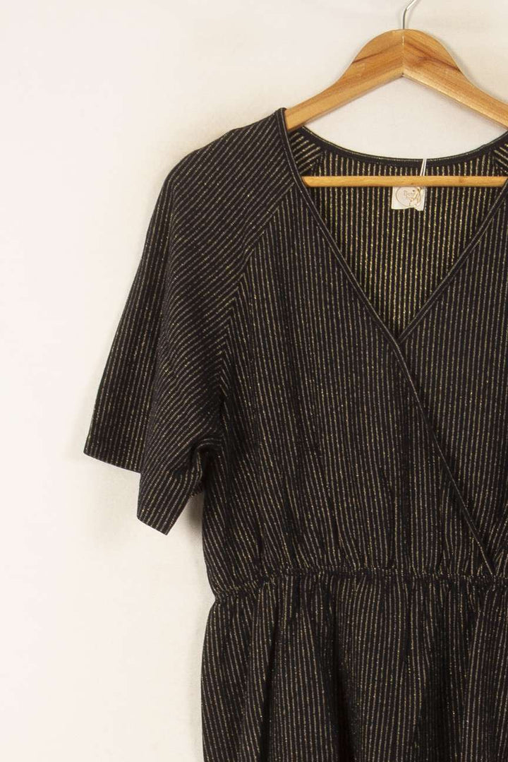 Combishort Noir et Doré - Taille L/40 de la marque Des petits hauts | PARAD58160 - Vendu par Paradigme - Image 3