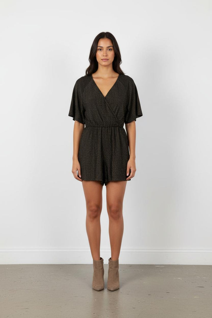 Combishort Noir et Doré - Taille L/40